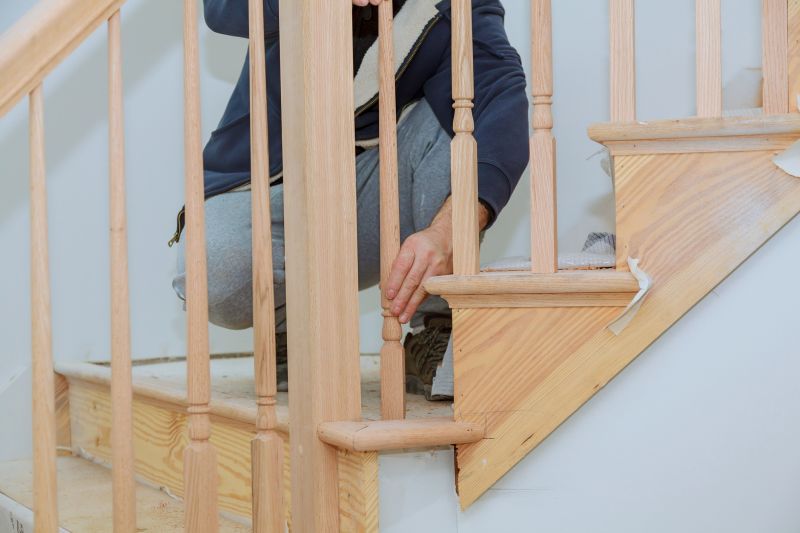 Oak Stairs Installation in Wilmington, NC