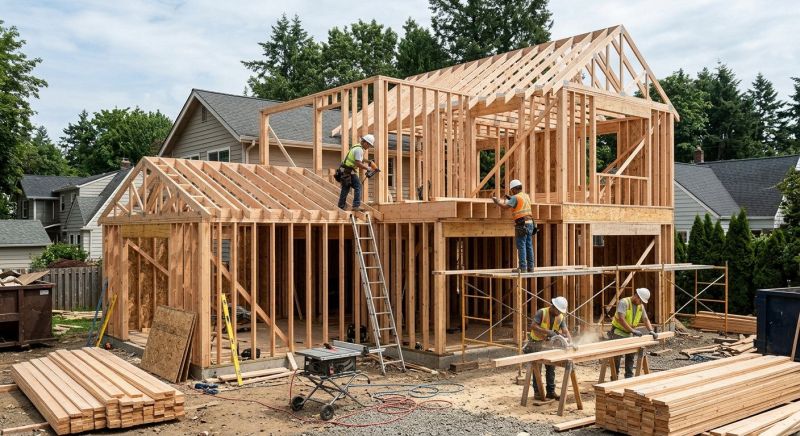 Shop Framing in Conroe, TX